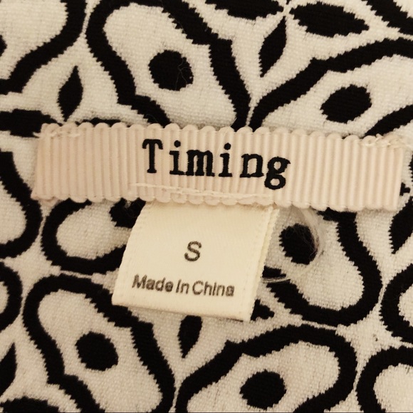 Black and white jacquard SKORT - Picture 4 of 4